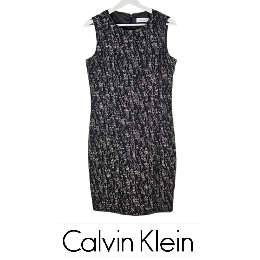 Calvin Klein Textured Elegant Pencil Dress